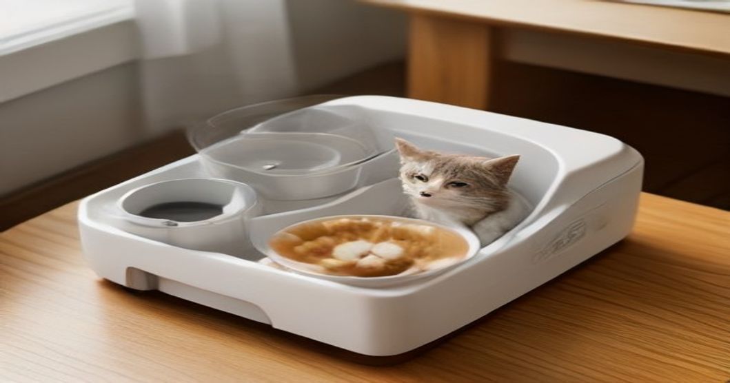 Automatic feeder for multiple cats
